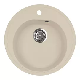 Кухонная мойка AquaGranitEx M-08 бежевый