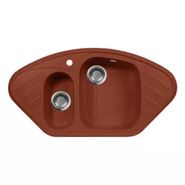 Кухонная мойка AquaGranitEx M-14 красный марс