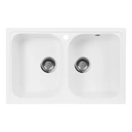 Кухонная мойка AquaGranitEx M-15 белый