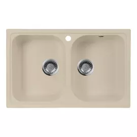 Кухонная мойка AquaGranitEx M-15 бежевый