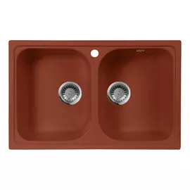 Кухонная мойка AquaGranitEx M-15 красный марс