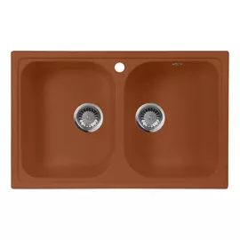 Кухонная мойка AquaGranitEx M-15 терракот