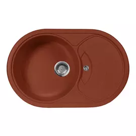 Кухонная мойка AquaGranitEx M-18S красный марс