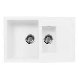 Кухонная мойка AquaGranitEx M-21K белый