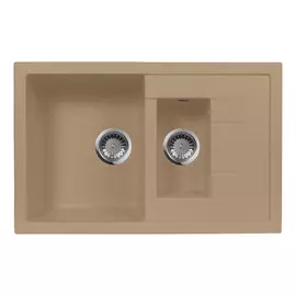Кухонная мойка AquaGranitEx M-21K песочный