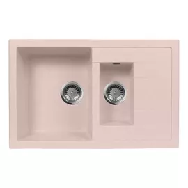 Кухонная мойка AquaGranitEx M-21K розовый