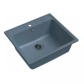 Кухонная мойка Ewigstein Elegant 60 серый металлик