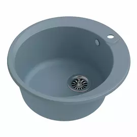 Кухонная мойка Ewigstein Rund 45 серый металлик