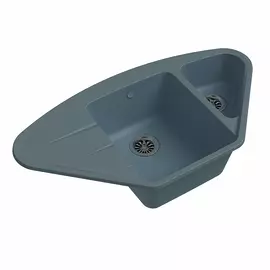 Кухонная мойка Ewigstein Wink 80KF серый металлик