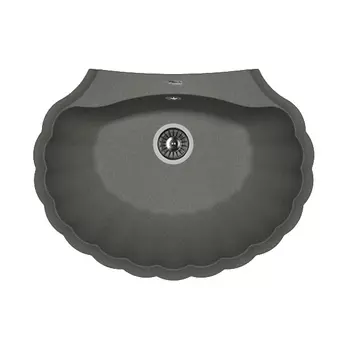 Кухонная мойка Florentina Гребешок черный