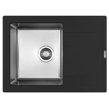 Кухонная мойка Florentina Комби-650 антрацит