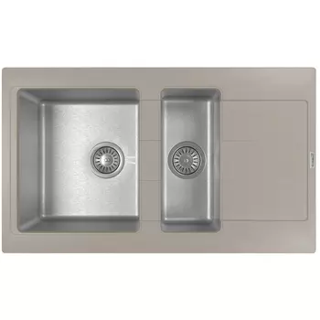 Кухонная мойка Florentina Комби-860К грей