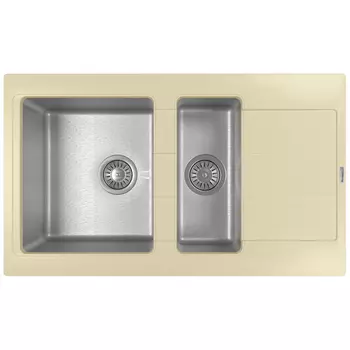 Кухонная мойка Florentina Комби-860К шампань