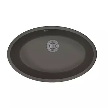 Кухонная мойка Florentina Вега Овал-700 антрацит