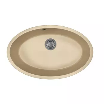 Кухонная мойка Florentina Вега Овал-700 бежевый