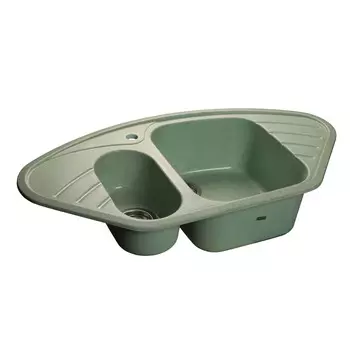 Кухонная мойка GranFest Corner GF-C960E салатовый