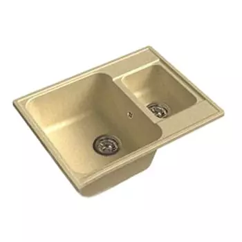 Кухонная мойка GranFest Eco 09 бежевый