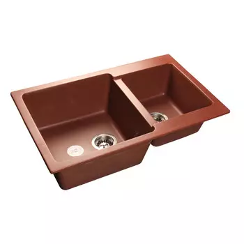 Кухонная мойка GranFest Practic GF-P780K красный марс