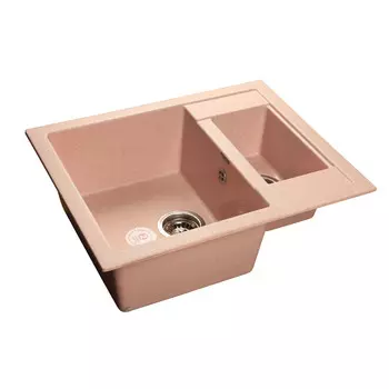 Кухонная мойка GranFest Quadro GF-Q610K светло-розовый