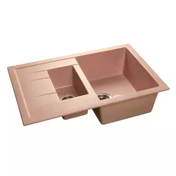 Кухонная мойка GranFest Quadro GF-Q775KL светло-розовый