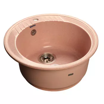 Кухонная мойка GranFest Rondo GF-R520 розовый