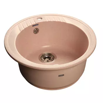 Кухонная мойка GranFest Rondo GF-R520 светло-розовый