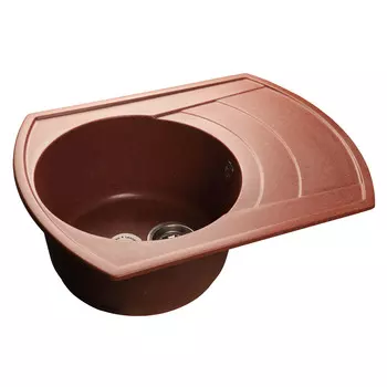 Кухонная мойка GranFest Rondo GF-R650L красный марс