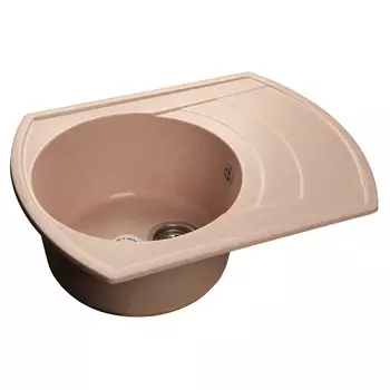 Кухонная мойка GranFest Rondo GF-R650L светло-розовый