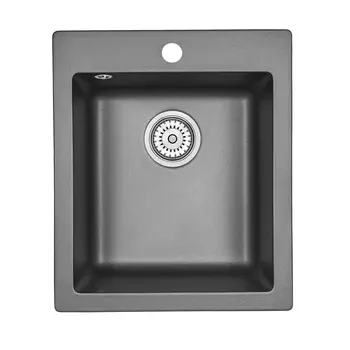 Кухонная мойка Granula GR-4201 41.5х49 шварц