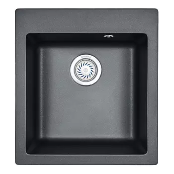 Кухонная мойка Granula GR-4651 46.5х51 шварц