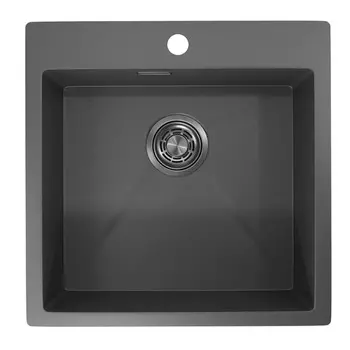 Кухонная мойка Granula GR-5151 51х51 графит матовый