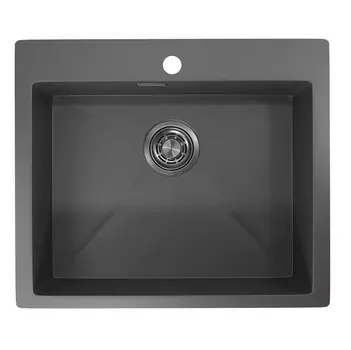 Кухонная мойка Granula GR-5951 59х51 графит матовый