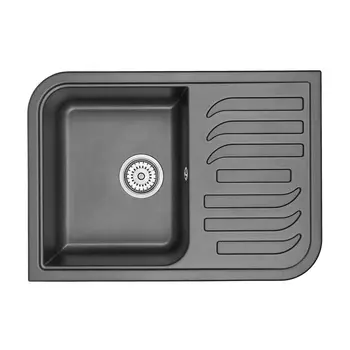 Кухонная мойка Granula GR-7001 69.5х49.5 шварц