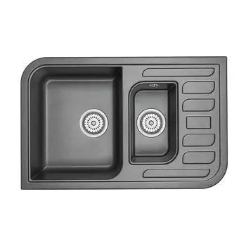 Кухонная мойка Granula GR-7803 775х495 шварц