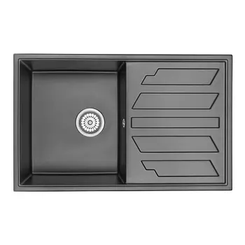 Кухонная мойка Granula GR-8002 79х50 шварц