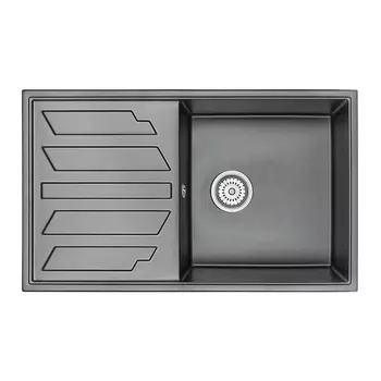 Кухонная мойка Granula GR-8601 86х50 шварц