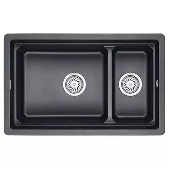 Кухонная мойка Granula Kitchen Space 73х45.5 KS-7304U шварц
