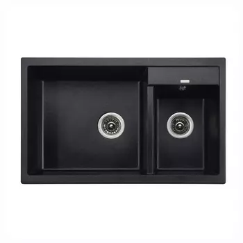 Кухонная мойка Kaiser KG2M-8050-BP Black Pearl