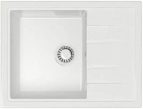 Кухонная мойка Marrbaxx Анастасия Z150 белый лёд глянец