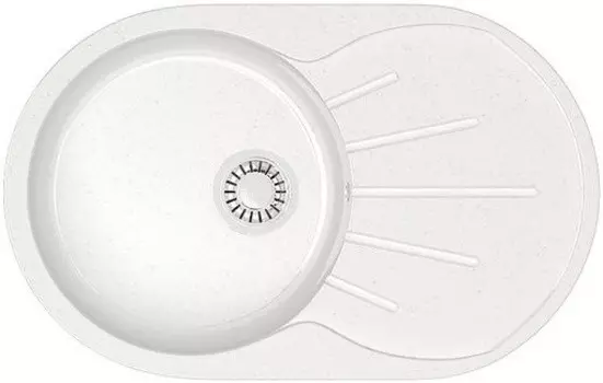 Кухонная мойка Marrbaxx Касандра Z110 белый лёд глянец