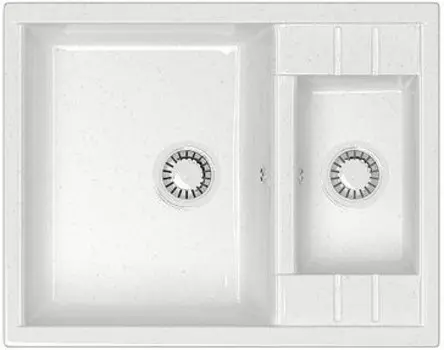 Кухонная мойка Marrbaxx Жаклин Z190 белый лёд глянец