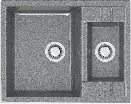 Кухонная мойка Marrbaxx Жаклин Z190 темно-серый глянец
