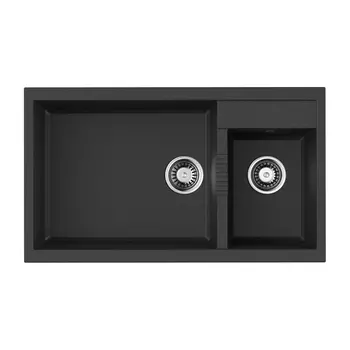Кухонная мойка Omoikiri Tedori 86-2-LB-BL черный