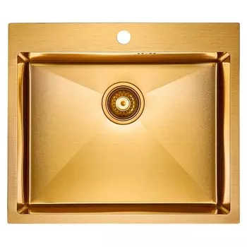 Кухонная мойка Paulmark Brim 59х51 PM215951-BG брашированное золото