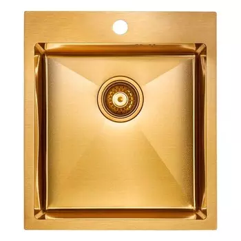 Кухонная мойка Paulmark Favore 45х51 PM214551-BG брашированное золото
