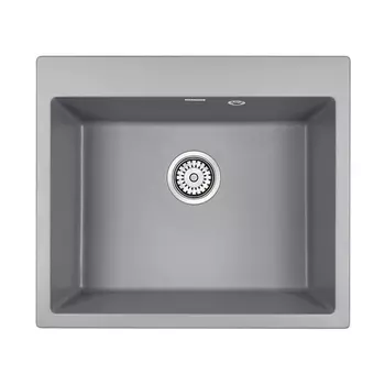Кухонная мойка Paulmark Kante PM106052-GRM серый металлик