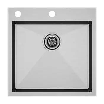 Кухонная мойка Paulmark Kroner-Edge PM775151-BS брашированная сталь