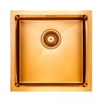 Кухонная мойка Paulmark Lassan 44х44 PM304444-BG брашированное золото