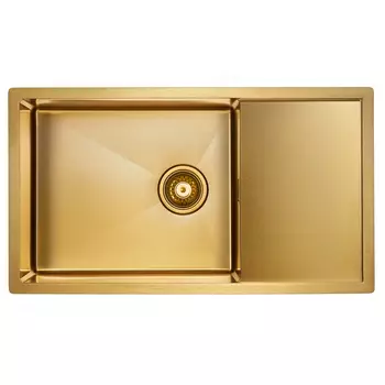 Кухонная мойка Paulmark Platte PM807844-BG брашированное золото