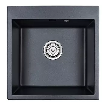 Кухонная мойка Paulmark Praktisch PM105152-BLM черный металлик